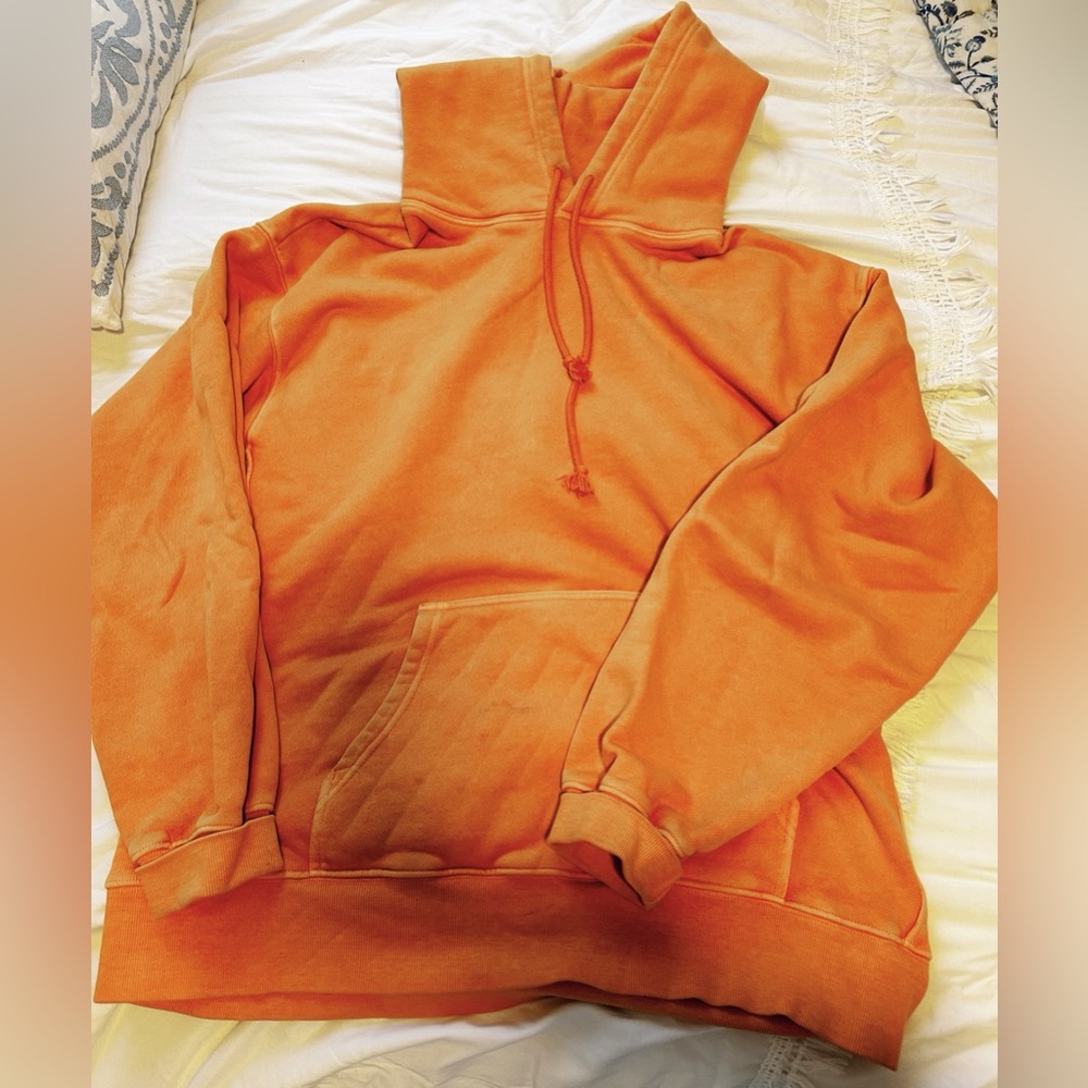 Aritzia Cozy Fleece sweatshirt pastel orange